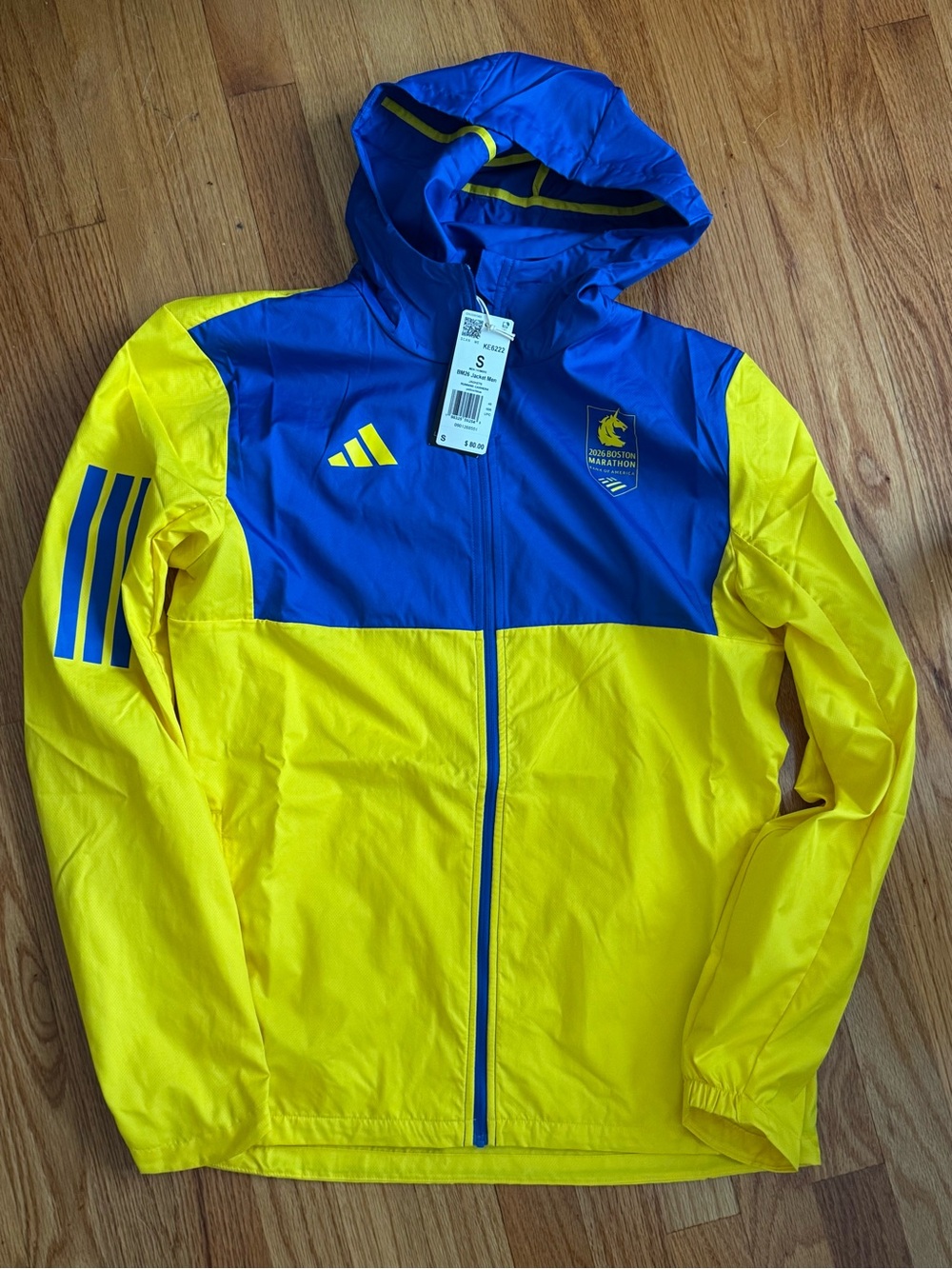 New Adidas 130th Boston Marathon 2026 Hooded Jacket